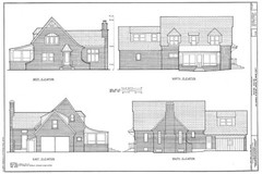 Architectural House Plans – Tudor style home full of charm – 3 bedrooms, sunroom