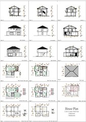 Small House Plan 11.8×7.5 Meters 3 Bedrooms 39×25 Feet Full PDF (A4 Hard Copy)