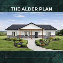 Modern Farmhouse Barndominium House Plans PDF | 1525 Sq Ft | 3 Bed 2 Bath