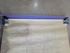 Vintage 1973 Architectural Private Residence Blueprints Bound Set 5 Sheets
