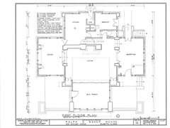 Baker Residence, a luminous Prairie Style home by William Drummond printed plans