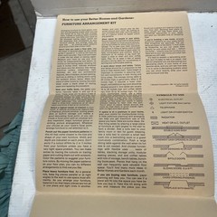 Rare Unused Vintage 1981 Better Homes And Gardens New Furniture Arrangement Kit!