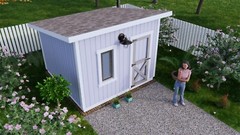 10×10 Lean to Shed Plans (A4 Printed Plans will send to your home)