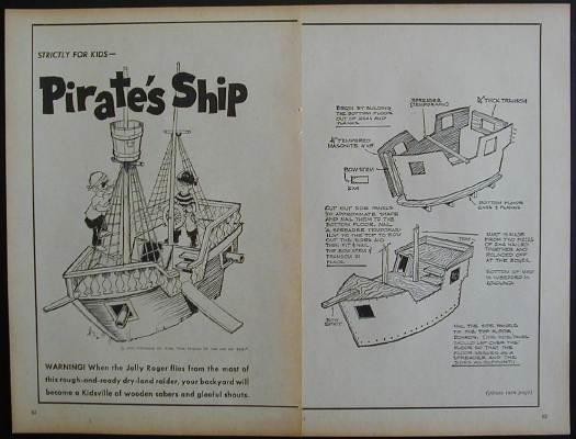 PIRATE SHIP Playhouse Design PLANS Parade Float