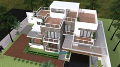 House Plan 10×16 Meter 33×53 Feet 4 Beds 4 Baths Terrace Roof (A4 Hard Copy)