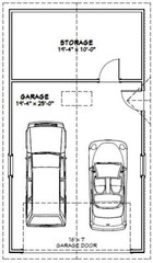 20×36 2-Car Garage –1,128 sq ft — PDF Floor Plan — Model 10A
