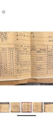 vintage set of 7 blueprint sheets from nationwide plan book company