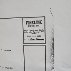 Colorado Blueprints Classic Homes Set of 5 Blue Print Papers Fine Line Design
