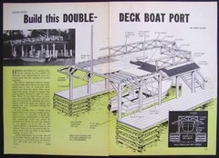 Double Deck Boat House Design PLANS Port Sundeck