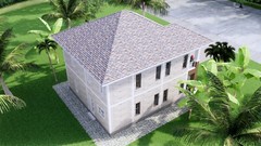 Custom House Plan 26×36 Feet 9×11 Meter 5 Beds 3 Baths Hip Roof (A4 Hard Copy)