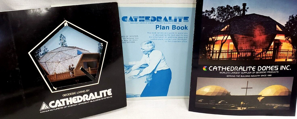 1970s Brochures/Building Plans GEODESIC DOME HOME LIVING by Cathedralite, Fuller
