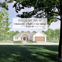 Riverside Farmhouse House Plan – 2005 SF, 3 Bed 2.5 Bath – Modern Open Floor Pla