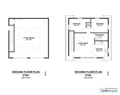26′ x 26′ Two Car ADU Garage Loft Architectural Plans – PDF Download