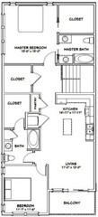 44×48 Apartment with 2-Car 1-RV Garage – PDF FloorPlan – 1,645 sqft – Model 5A