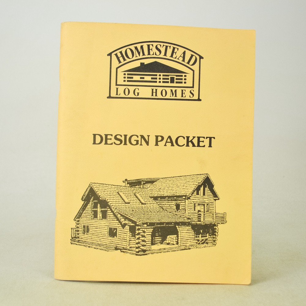 Homestead Log Homes Design Packet Vintage Catalog