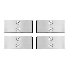 180 Degree Stainless Steel Glass Clamp, 4pcs Clamp Bracket For 8-12mm Thickness