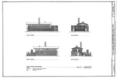 Frank Lloyd Wright’s Dana House Prairie Style home, detailed architectural plans