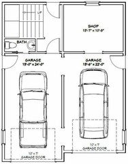 28×36 House — 2 Bedroom 1.5 Bath — 1,170 sq ft — PDF Floor Plan — Model 4A
