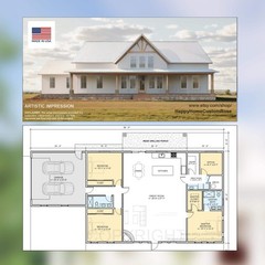 Rocky Ridge Barndominium Modern House Open Plan Design 84 x 40 – 3 Bed 2 Bath –