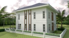 Custom House Plan 9×10 Meter 30×33 Feet 5 Beds 3 Baths Hip Roof (A4 Hard Copy)
