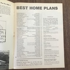 1982 Vintage Contemporary House MCM BEST HOME floor Plans Book SEE INDEX