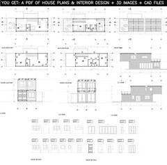 Container house plans – 3 bedrooms – 2 bathrooms – Digital PDF File