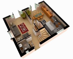 Design 3D Floor Plan Model Design