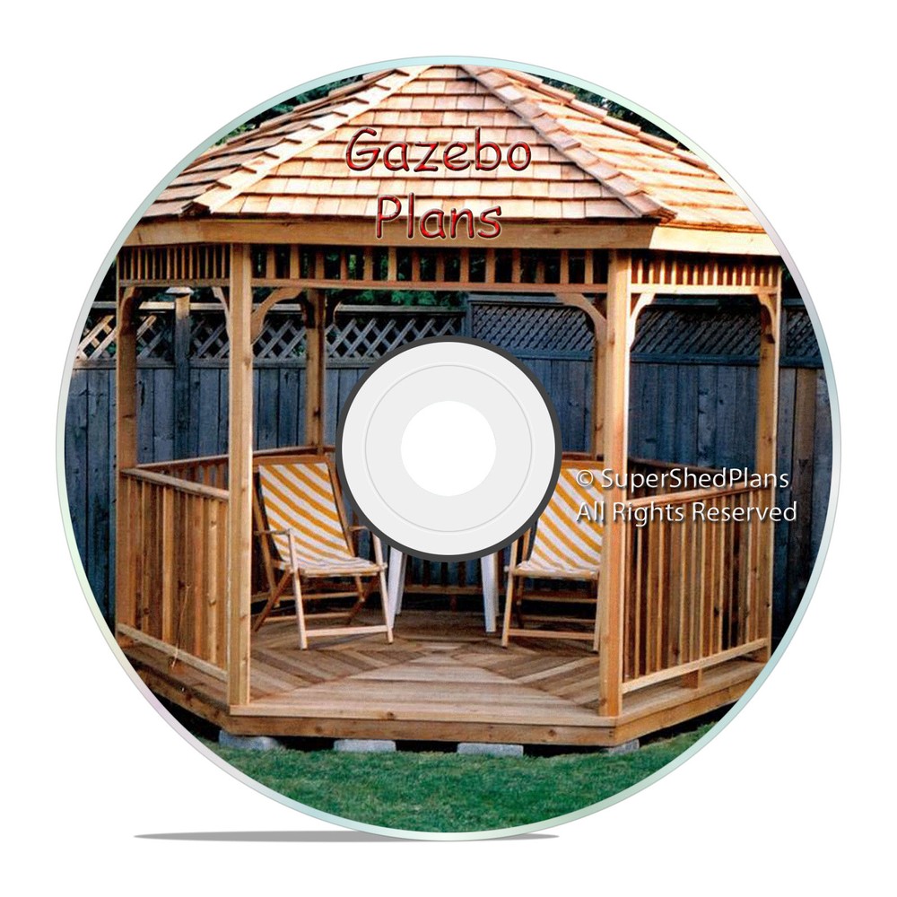 Professional Design Gazebo Plans, 10ft Hexagon Gazebo, How To Build it Yourself