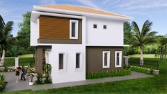 20×30 Feet Small House Plan 6×9 Meter 3 Beds 3 Baths Hip Roof PDF (A4 Hard Copy)