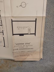 VTG 1950s Western Style Good Housekeeping Floor Plan MCM Sleek Allen Siple