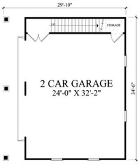 William Poole Designs Home Plans Pit Stop Garage House with Game Room Layout