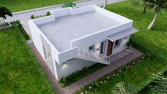 33×27 Feet Small House Design 10×8 Meter 2 Beds 2 Baths Terrace (A4 Hard Copy)