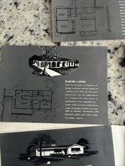 Vintage 1959 8- MCM Home Plan Sheets DACO Homes Independence MO Catalog Card