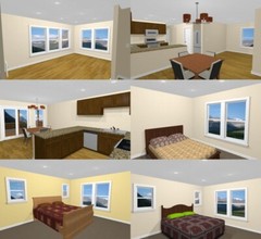 60×48 Apartment with 2-Car 2-RV Garage – PDF FloorPlan – 1,604 sqft – Model 1C