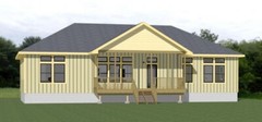 60×30 House — 4 bedroom 3 Bath — 1,800 sqft — PDF Floor Plan — Model 3B