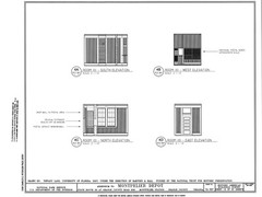 Southern Railroad Station, Montpelier, VA, architectural drawings, large set