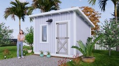 10×10 Lean to Shed Plans (A4 Printed Plans will send to your home)
