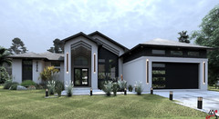 BLUEPRINTS CONTEMPORARY HOUSE PLAN ARCHUP #117