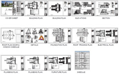 42’x49’ 2 Beds 1 Bath Small A-Frame Cabin Architectural Build Plans PDF Download
