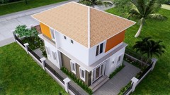 20×30 Feet Small House Plan 6×9 Meter 3 Beds 3 Baths Hip Roof PDF (A4 Hard Copy)