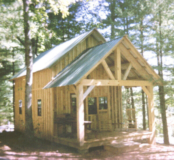 Tiny Timber Frame Home Plans – Cut Your Own – Little Balsam – Full Plans