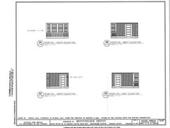 Southern Railroad Station, Montpelier, VA, architectural drawings, large set