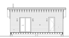 Modern In-Law Suite Plans 19×28 – ADU Cabin – Guest House Blueprints
