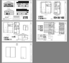 44×48 Apartment with 2-Car 1-RV Garage – PDF FloorPlan – 1,528 sqft – Model 5G