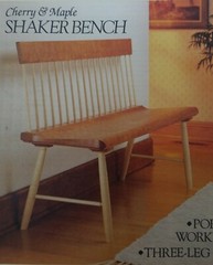 1993 Vintage DIY Shaker Bench Portable Workbench Stool Plans Booklet Woodsmith