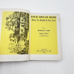 Your Dream Home – How to Build It For Less by Hubbard 1954 VTG Construction BOOK