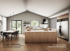Harvest Farmstead Modern House Open Plan Design 84 x 30 – 3 Bed 2.5 Bath 2 Car –