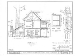 Craftsman Style Mountain Lodge, architectural prints, flexible floor plan