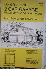 Vintage 70’s National Plan Service Design #P-2007 2-Car Garage+2nd Floor Storage