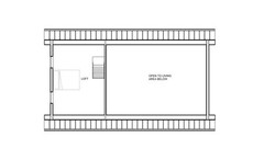 Modern Cabin Design – Minimal Scandavian 880 Square Feet – 2 Bed 1 Bath – Drawin